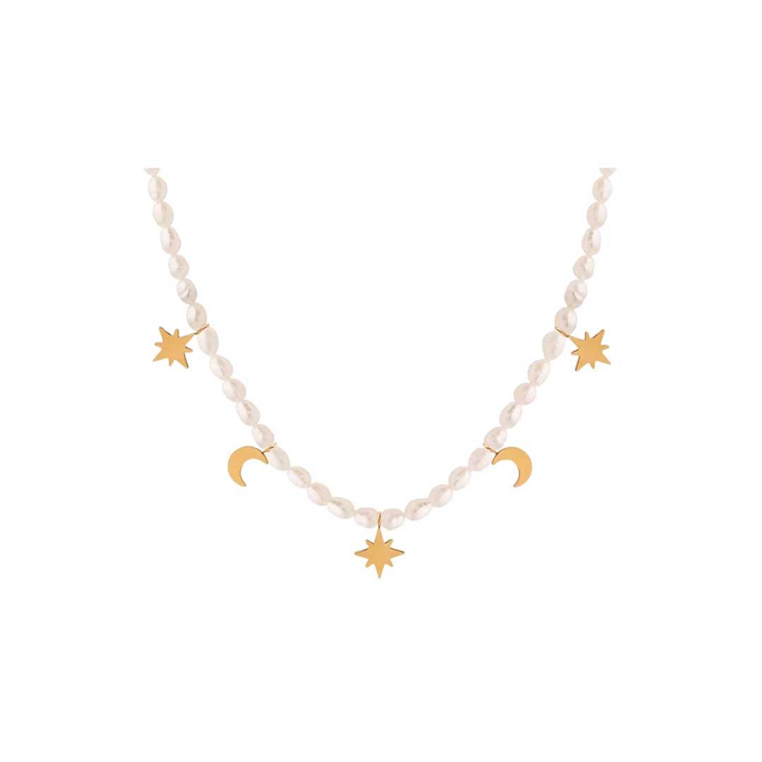 Brielle Freshwater Charm Necklace