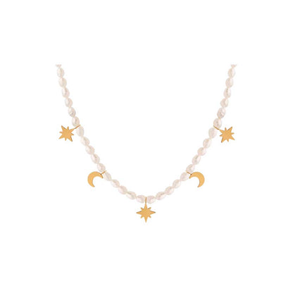 Brielle Freshwater Charm Necklace