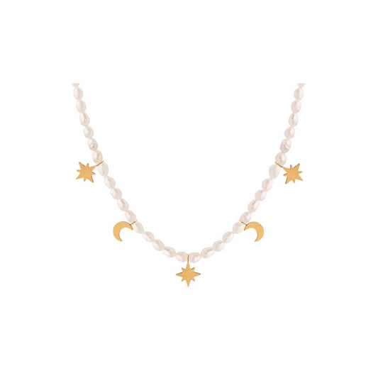 Brielle Freshwater Charm Necklace