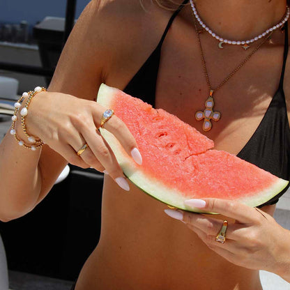 Brielle Freshwater Charm Necklace